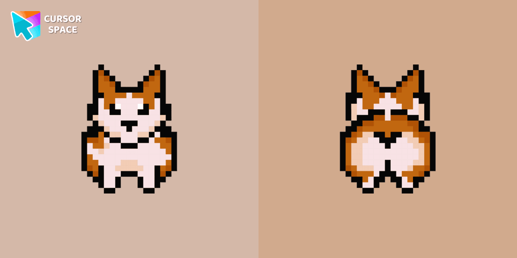 Welsh Corgi Pixel cursor